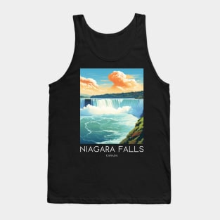 A Pop Art Travel Print of the Niagara Falls - Canada Tank Top